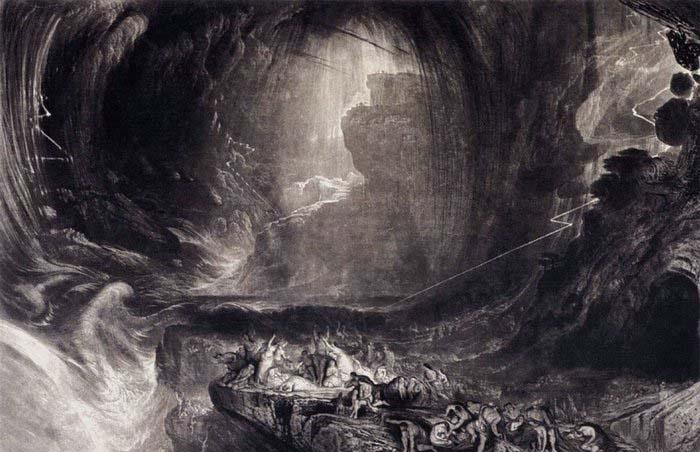 John Martin The Evening of the Deluge